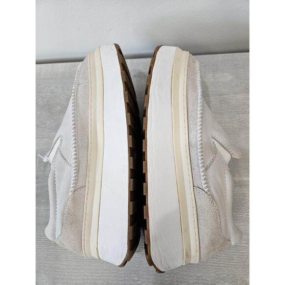 Ugg Marin Slip On Platform Size 10 Cream Canvas Shoes - Picture 7 of 13